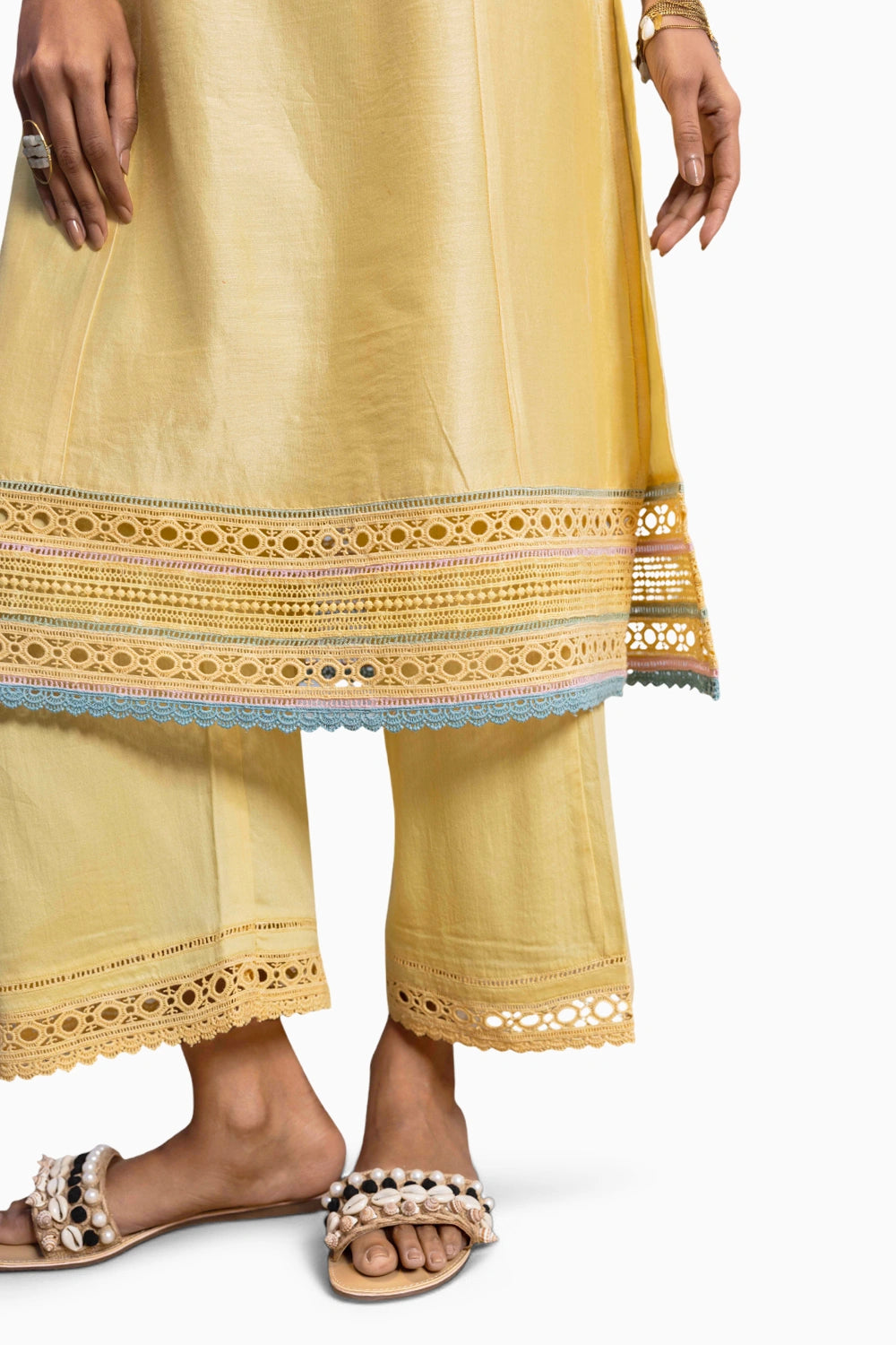 Sunshine Yellow A-line Kurta Set