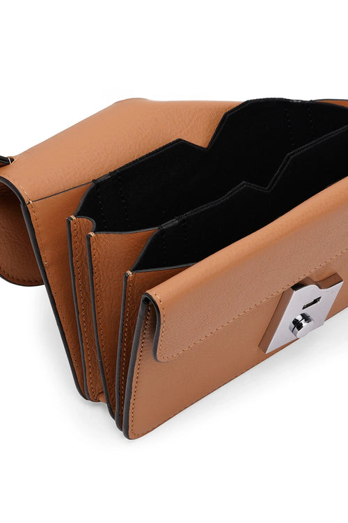 Simone Milled Almond Mini Accordion Bag