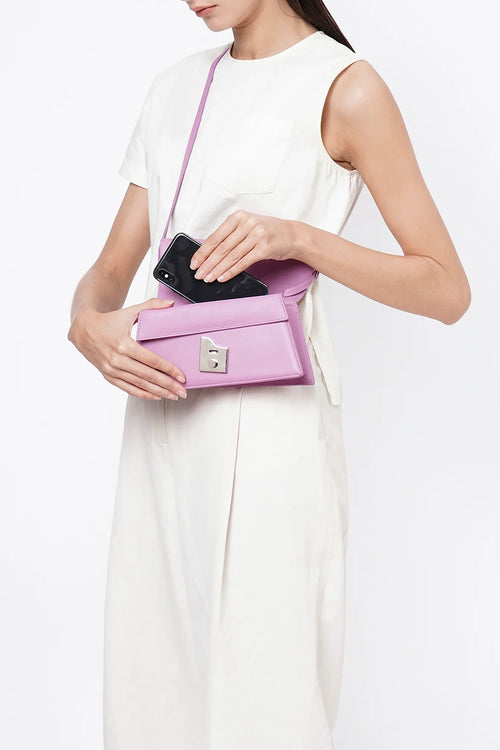 Simone Milled Orchid Mini Sling Bag