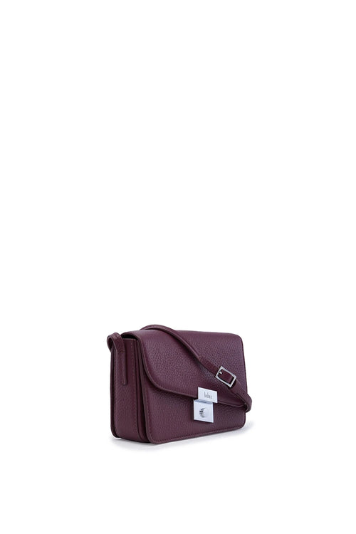 Simone Pebble Bordeaux Mini Curve Crossbody Bag