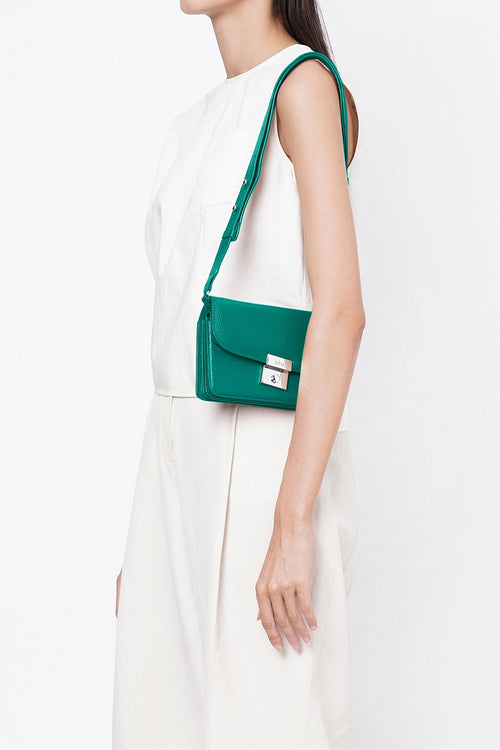 Simone Pebble Avocado Mini Accordion Bag
