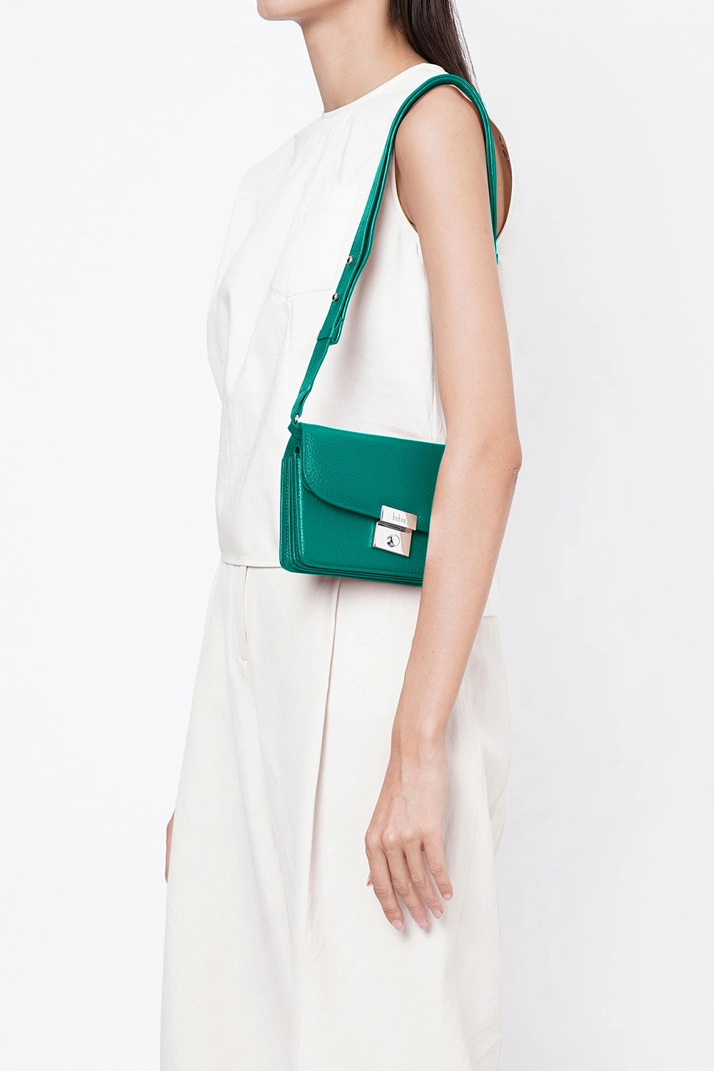 Simone Pebble Avocado Mini Accordion Bag