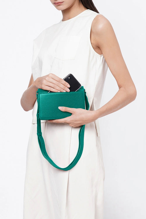 Simone Pebble Avocado Mini Accordion Bag