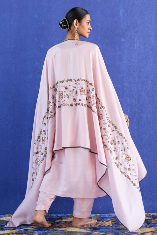 Pink Noori Hand Embroidered Suit Set