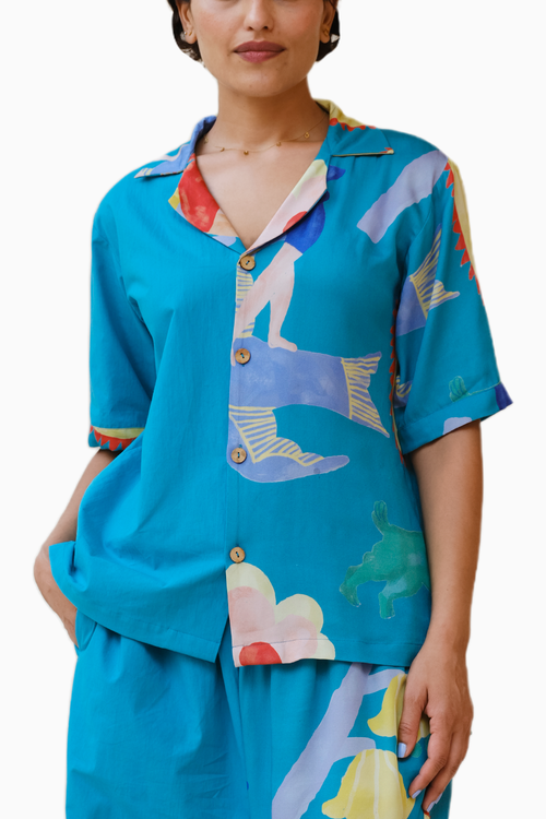 Summer Nights Shirt in Teal