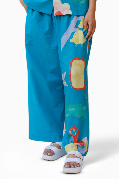 Summer Nights PJ Pants in Teal
