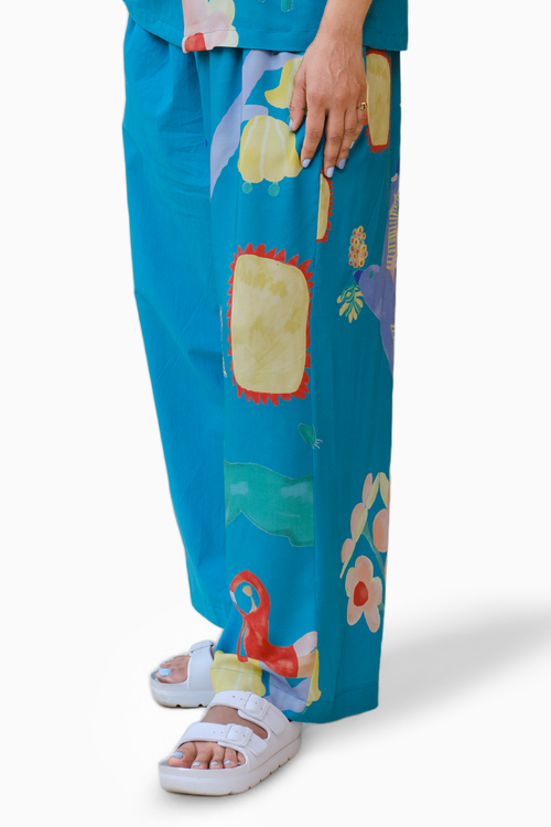 Summer Nights PJ Pants in Teal