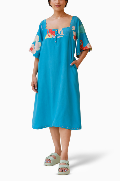 Summer Crush Embroidered Lounge Midi