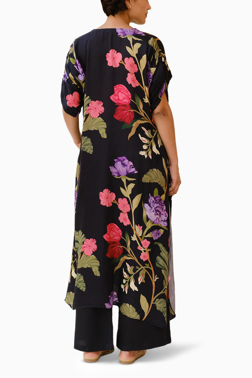 Midnight Black Floral Day Dream Overlay Set