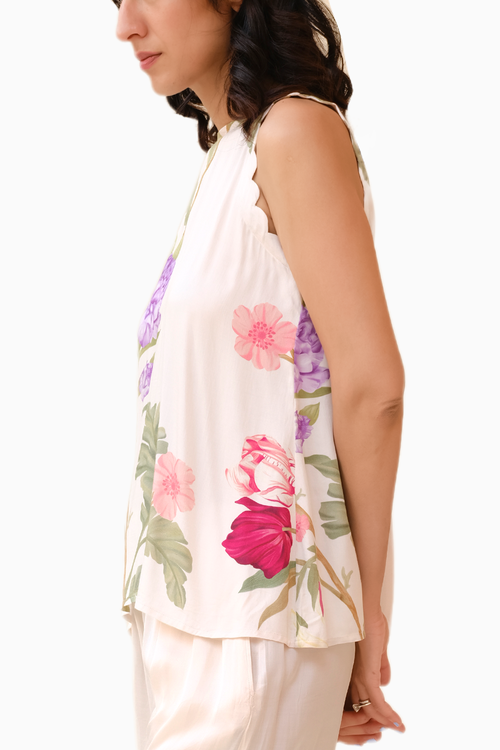 Ivory Dream Back Knot Top