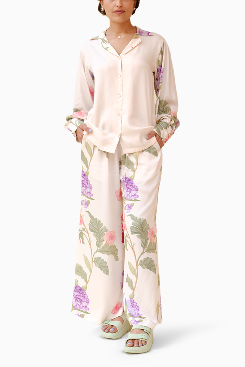 Ivory Floral Dream PJ Co-ord Set