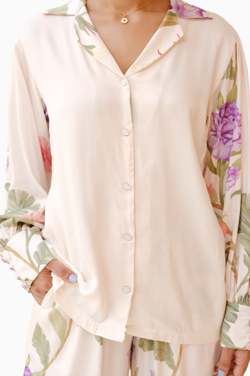 Ivory Floral Dream PJ Co-ord Set