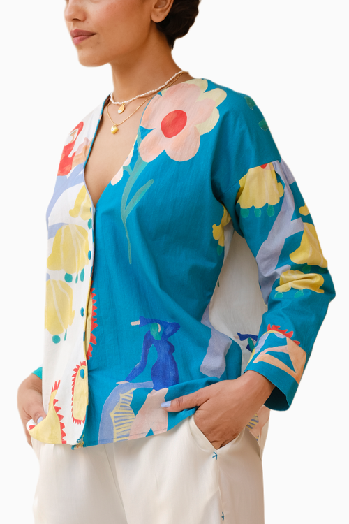 Summer Wave Printed Shirt