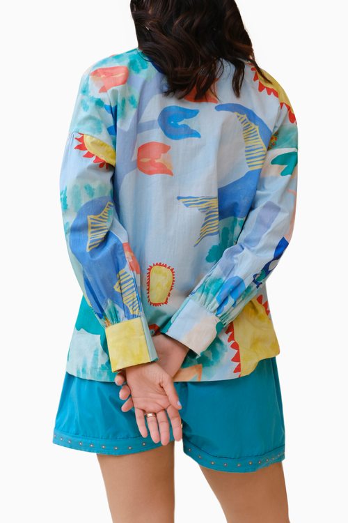 Blue Skies Shorts Set