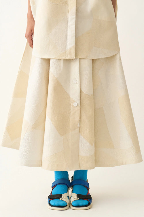 Ivory Plaster Skirt