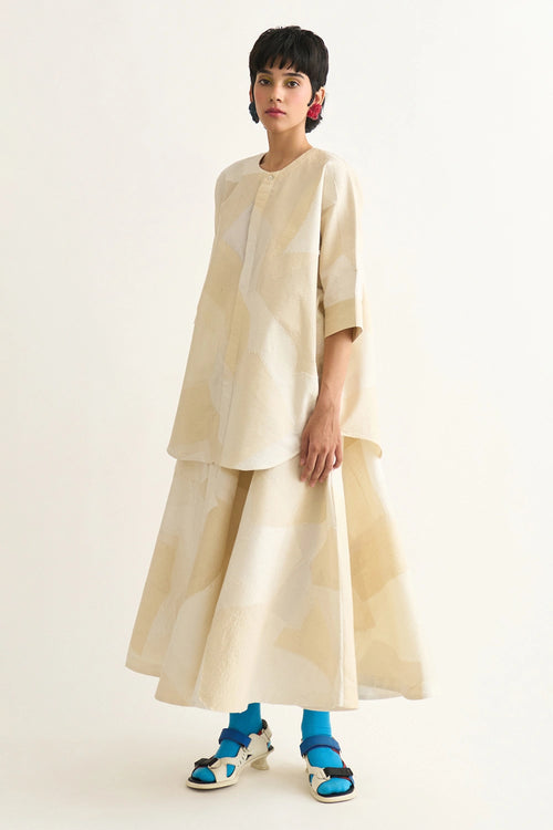 Ivory Plaster Skirt