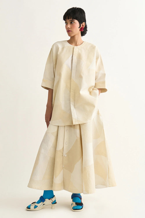Ivory Plaster Skirt