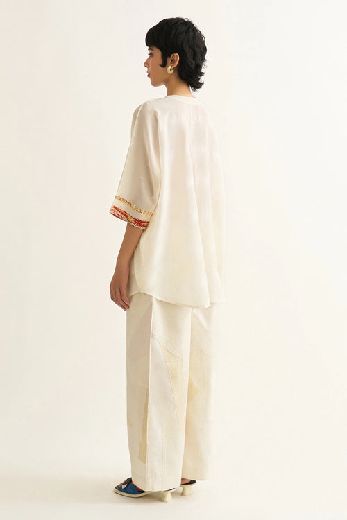 White Plaster Pants