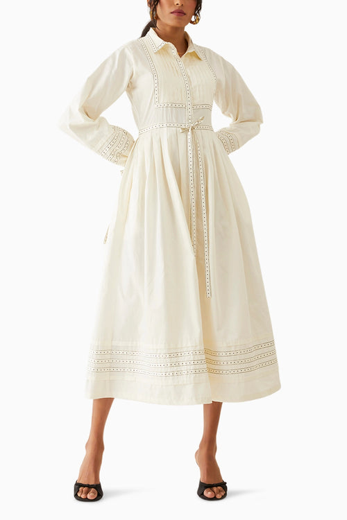 Masa Off White Dress