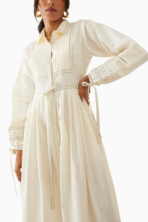 Masa Off White Dress