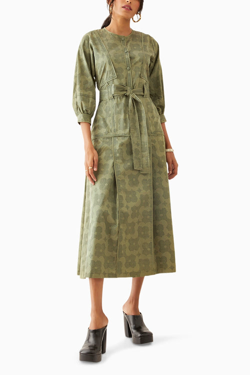 Silvie Sage Dress