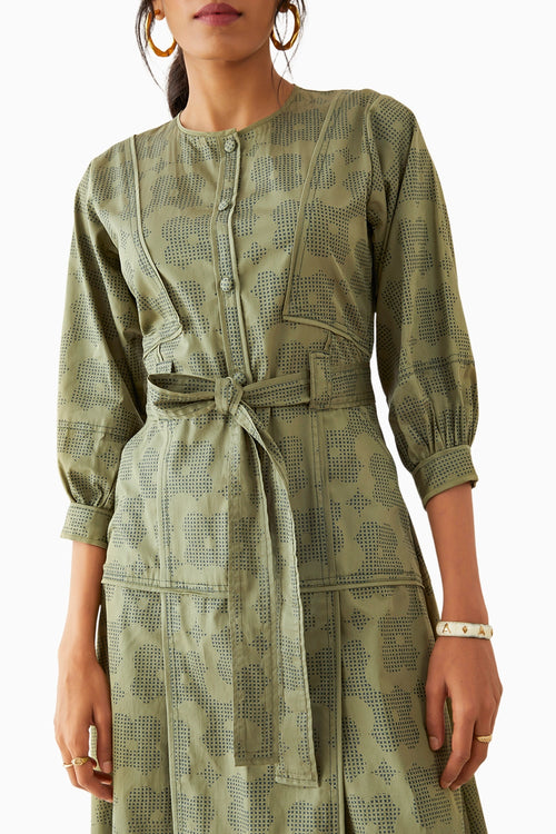 Silvie Sage Dress