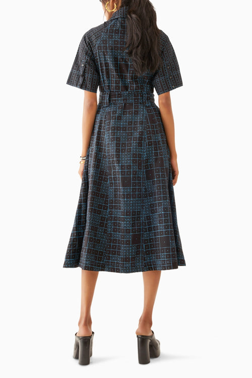 Plume Black Dress