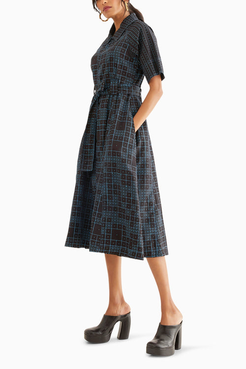 Plume Black Dress