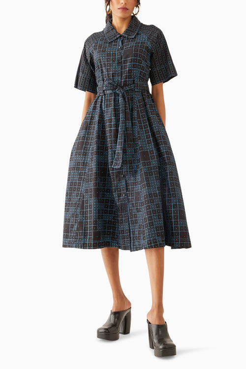 Plume Black Dress