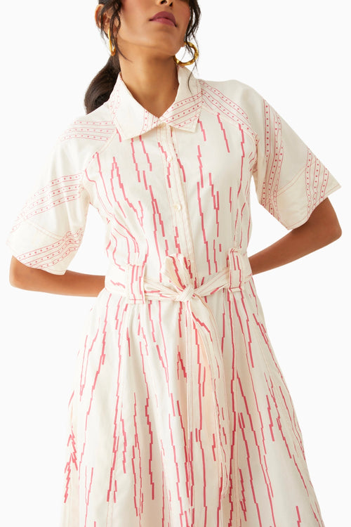 Plume Off White Dress
