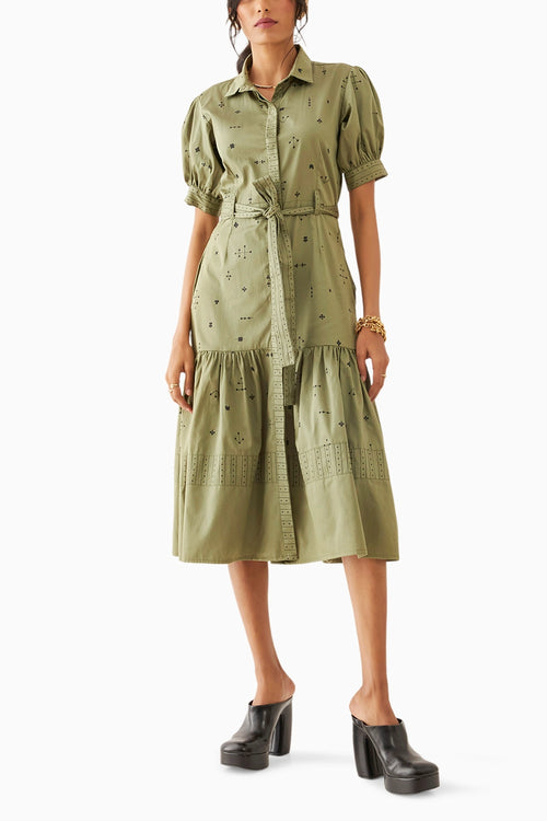 Leni Sage Dress