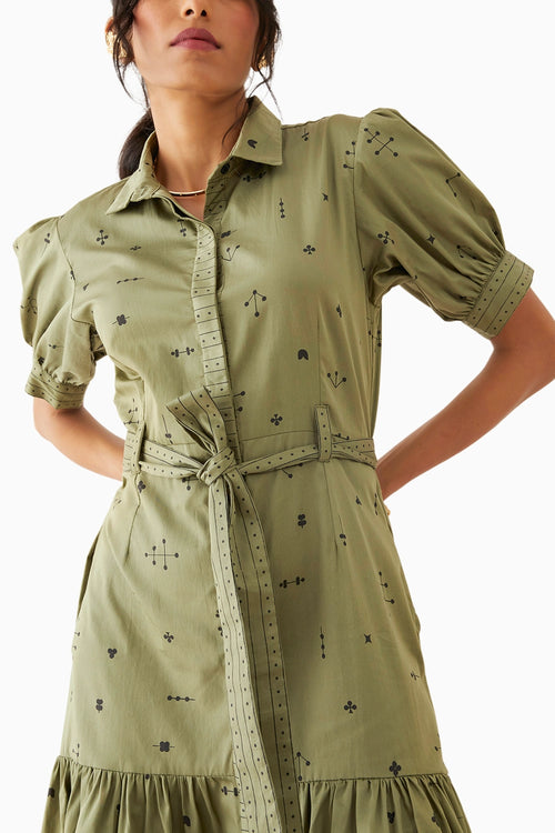 Leni Sage Dress