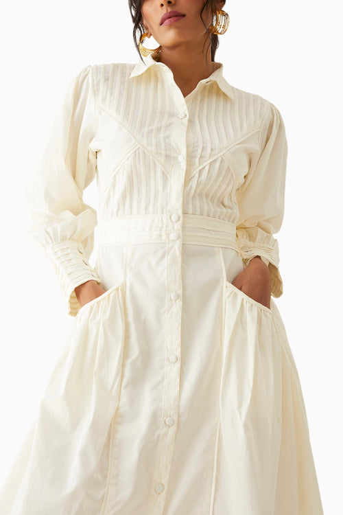 Noah Off White Dress