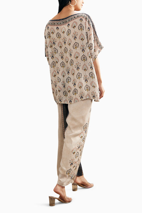 Sarouk Sequin Beige Co-ord Set
