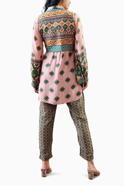 Taahira Printed Co-ord Set With Jacket