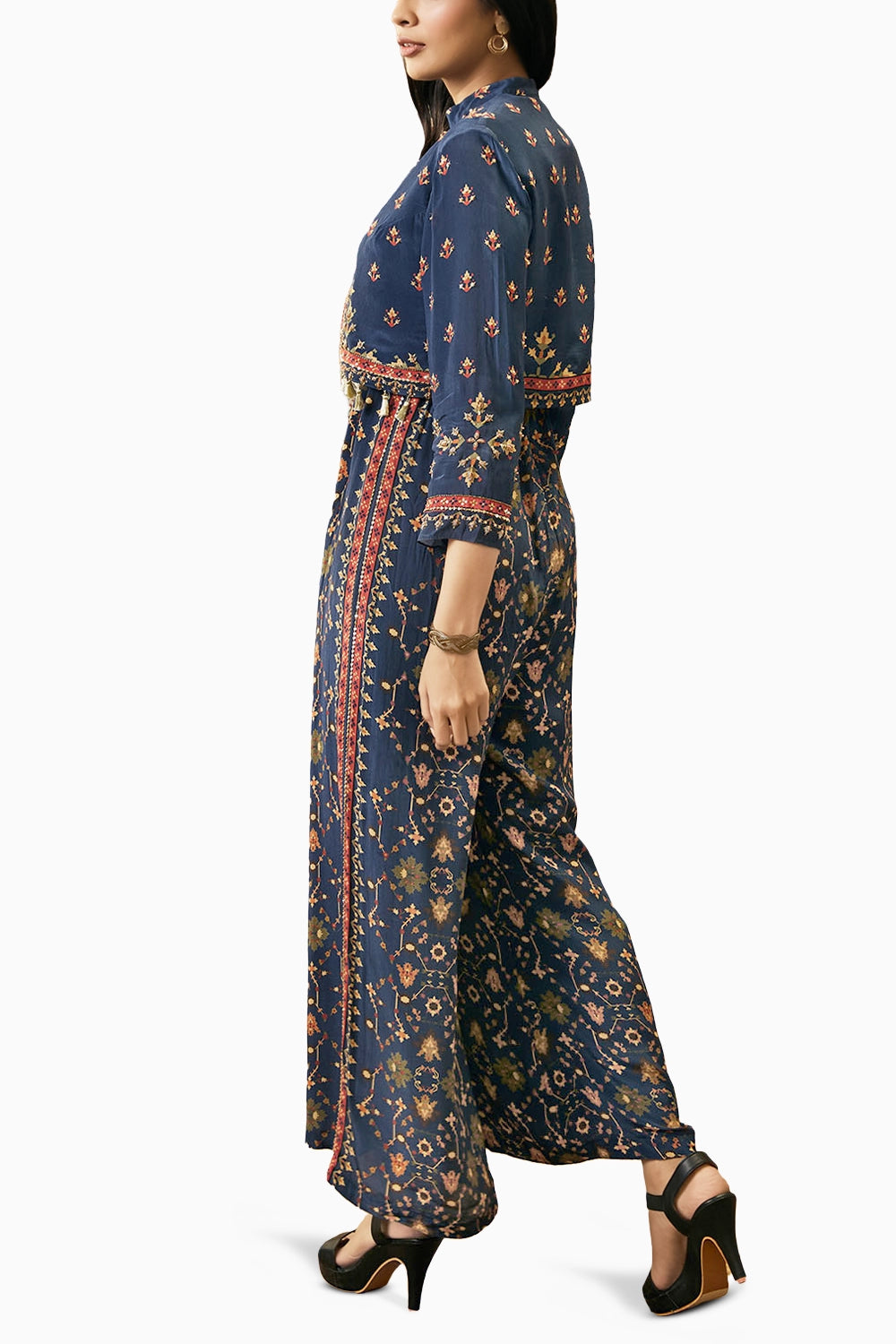 Zahra Printed Jumpsuit With Jacket