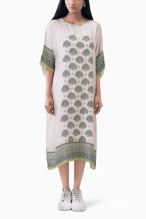 Ela Printed Kimono Dress
