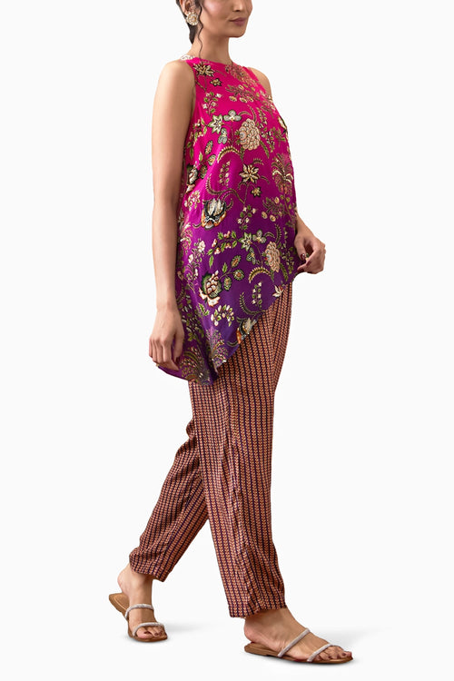 Mehr Embroidered Asymmetric Co-ord Set
