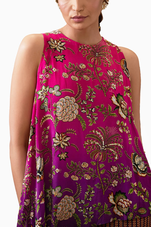 Mehr Embroidered Asymmetric Co-ord Set