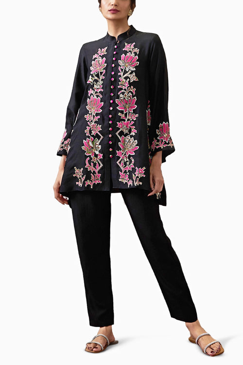 Mehr Applique Black Co-ord Set