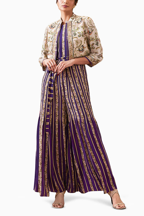 Mehr Printed Jumpsuit With Jacket