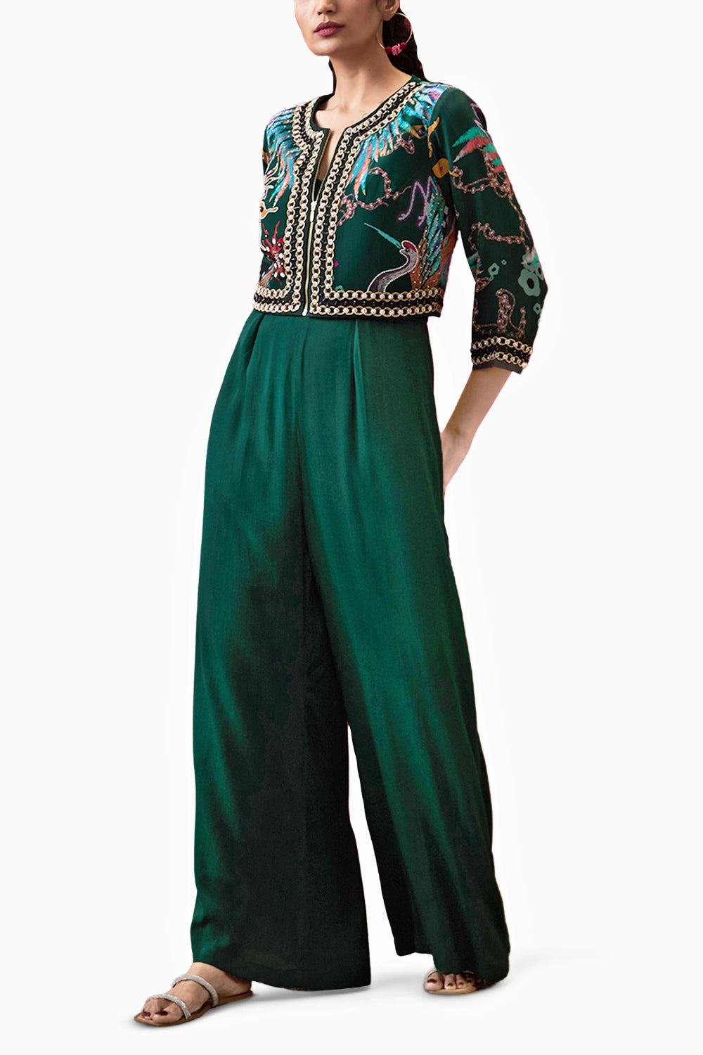 Aisha Jumpsuit With Embroidered Jacket