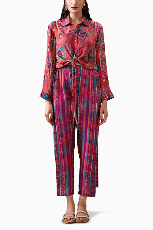 Qala Embellished Multi color Co-ord Set