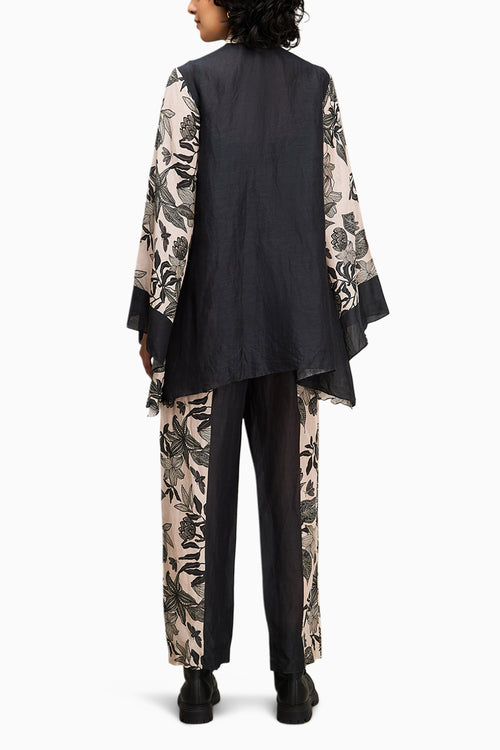 Off white and BlackAhyana Printed Co-ord Set