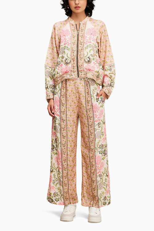 Multicolor Mehr Printed Co Ord Set