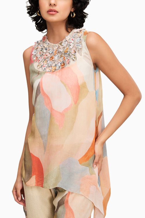 Multicolor Conversational Printed Co-ord Set