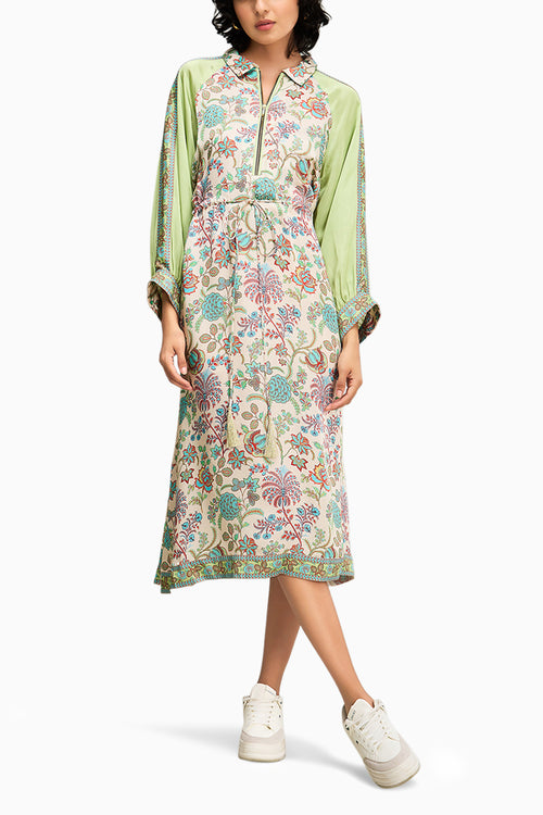 Multicolour Mehr Embellished Long Dress