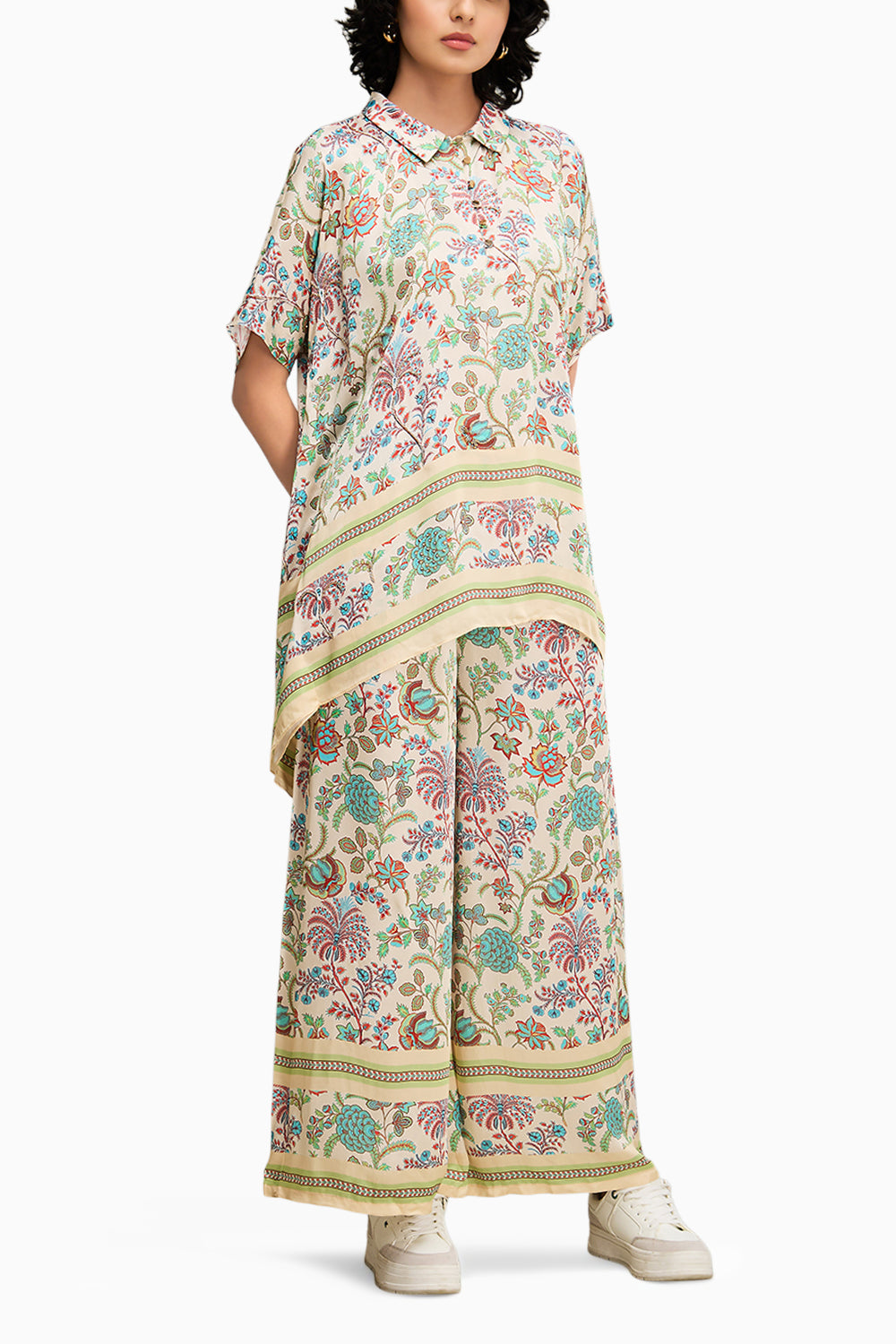 Mehr Printed Multicolor Co Ord Set