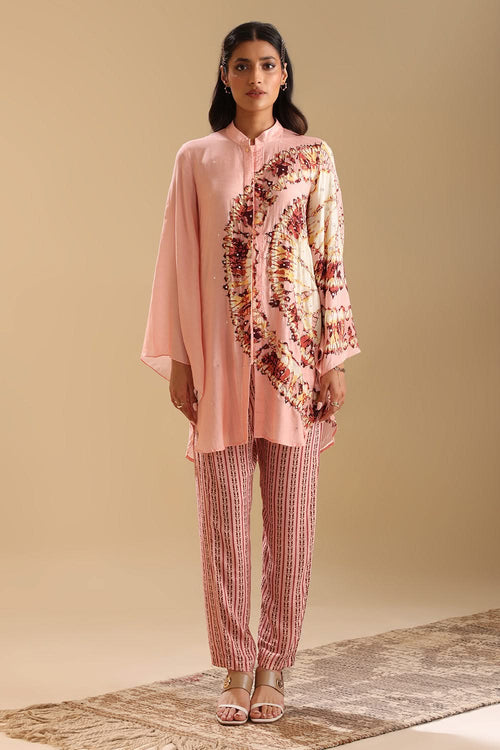 Naqsh Embellished Pink Co-ord Set