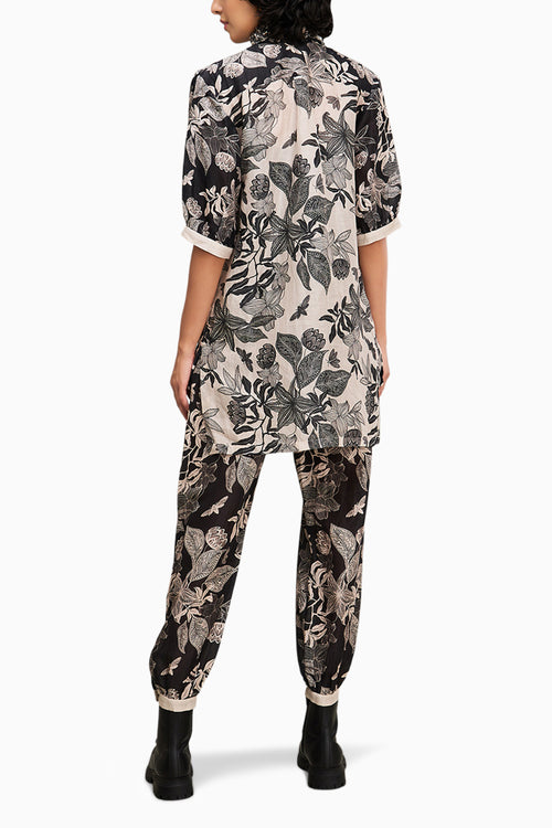 Black Ahyana Applique Co-ord Set